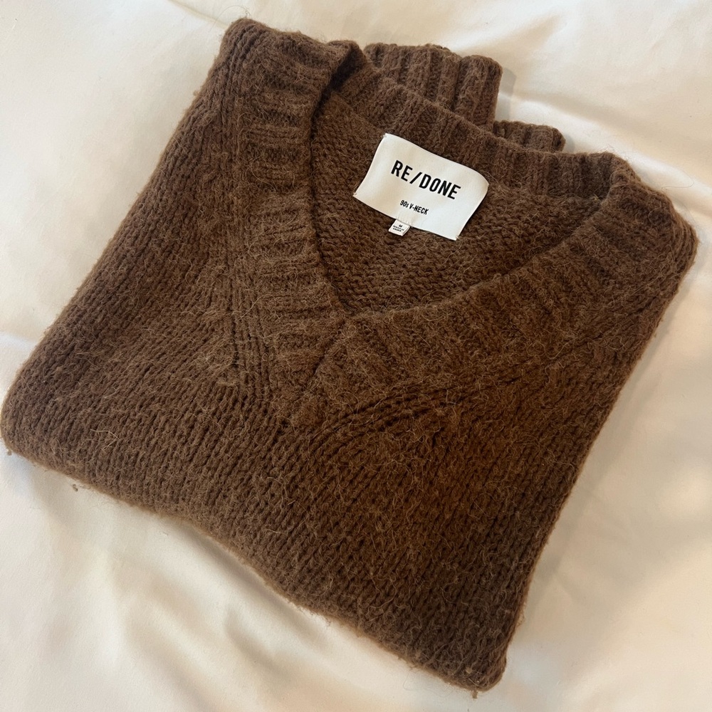 RE/DONE 90s V-Neck Sweater
